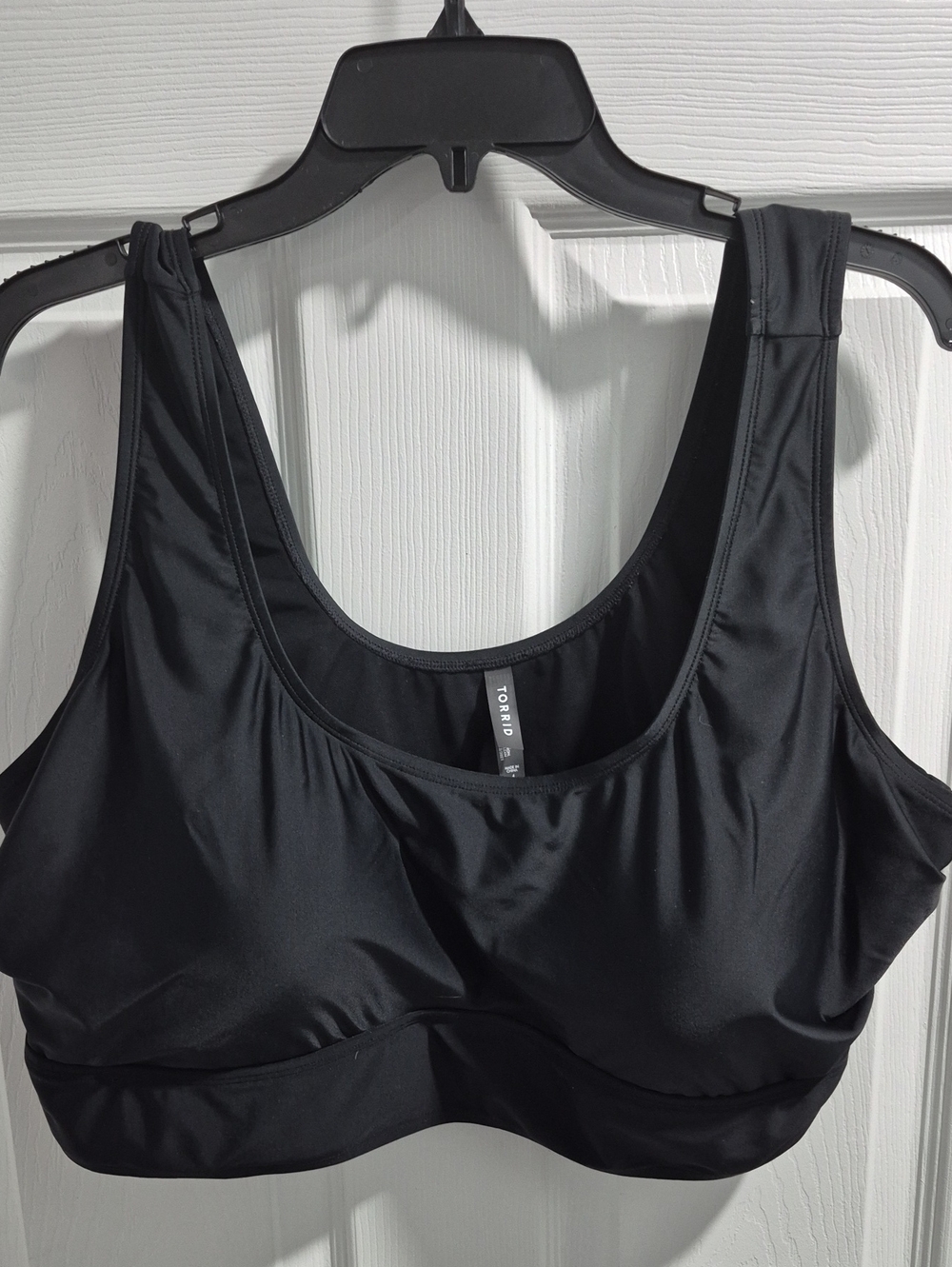 torrid Black Scoop Sports Bralette - Wide Strap Support